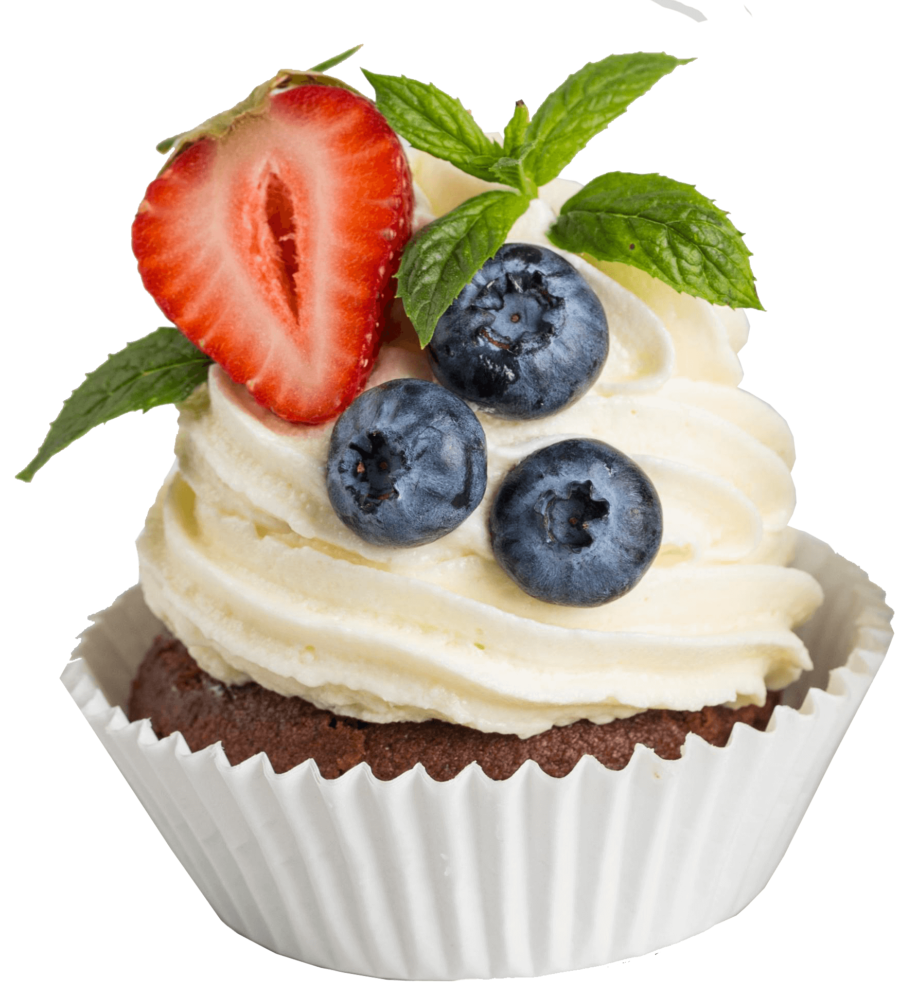 Imatge d'un dolç cupcake de fruita